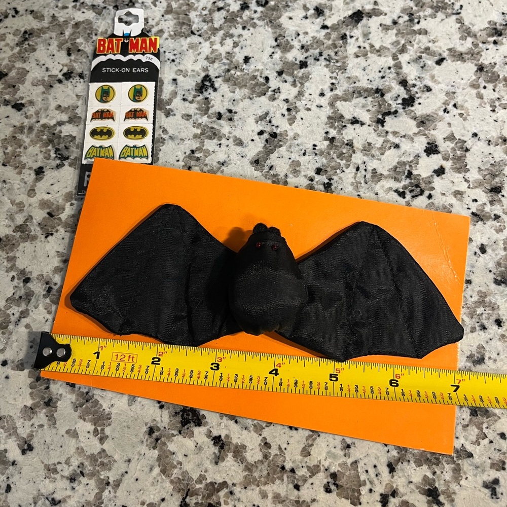 Bat barrette and stick on earrings